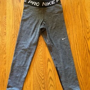 Grey Nike Pro Leggings